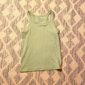 MORE THAN MAGIC tank top light green girls size large